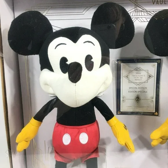 Disney Treasures From The Vault Limited Edition Mickey & Minnie Mouse Plush 15"